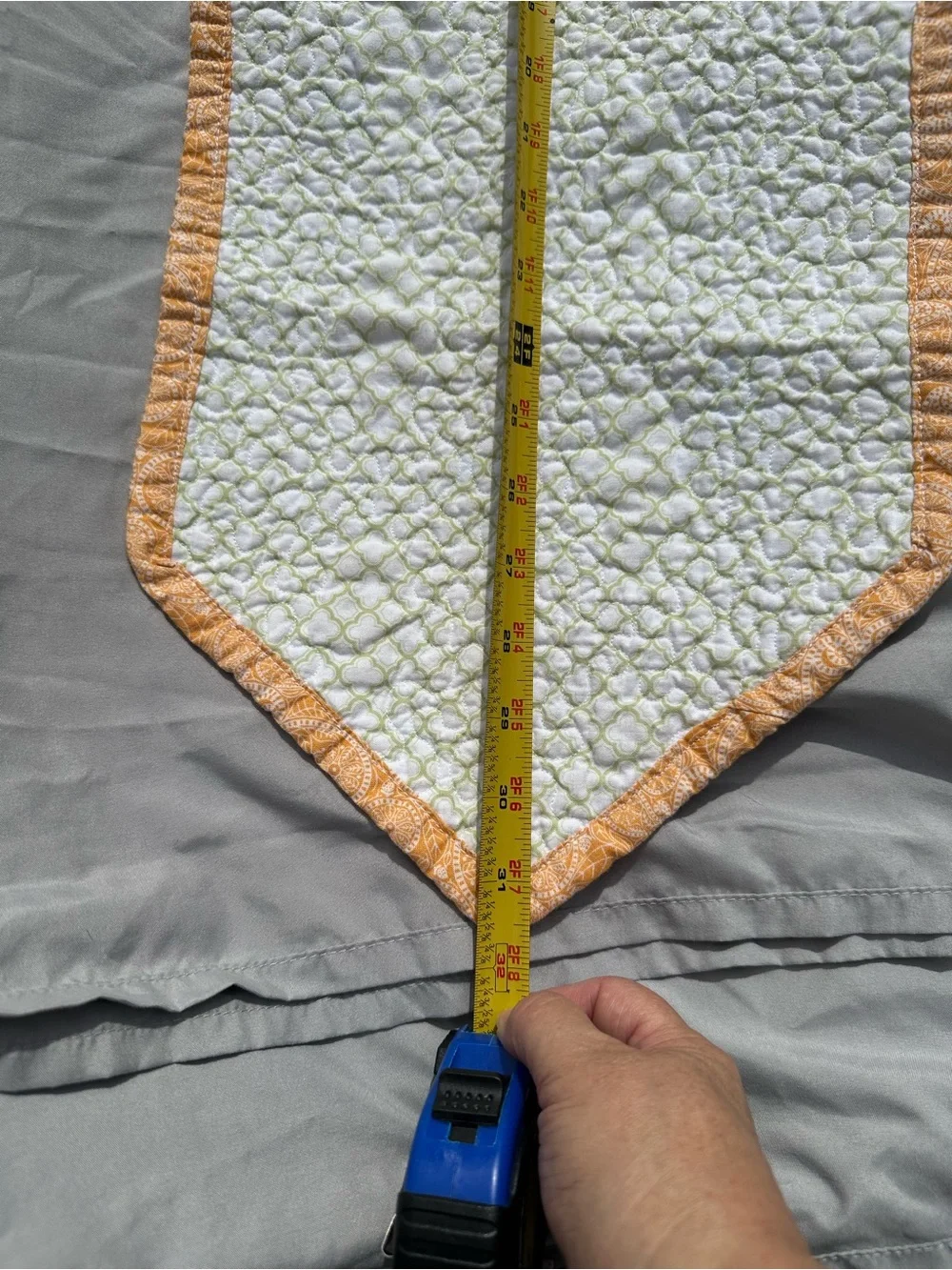 Handmade Yellow Floral Jar Table Runner